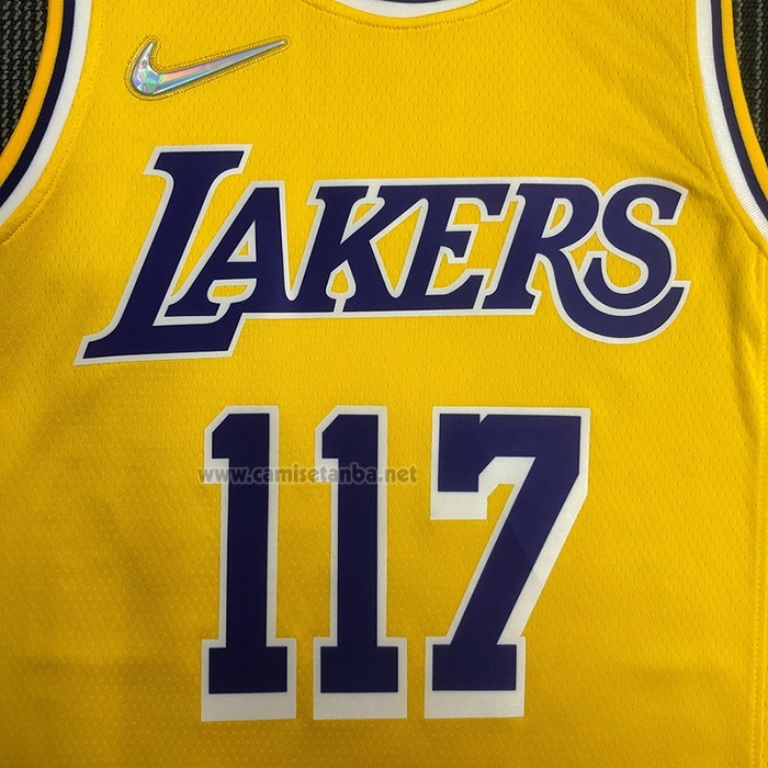 Camiseta Los Angeles Lakers x X-BOX Master Chief #117 Amarillo